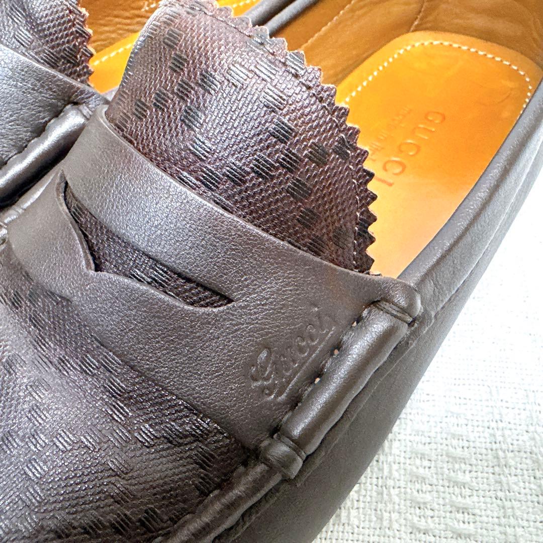 GUCCI グッチ ローファー メンズ ブラウン