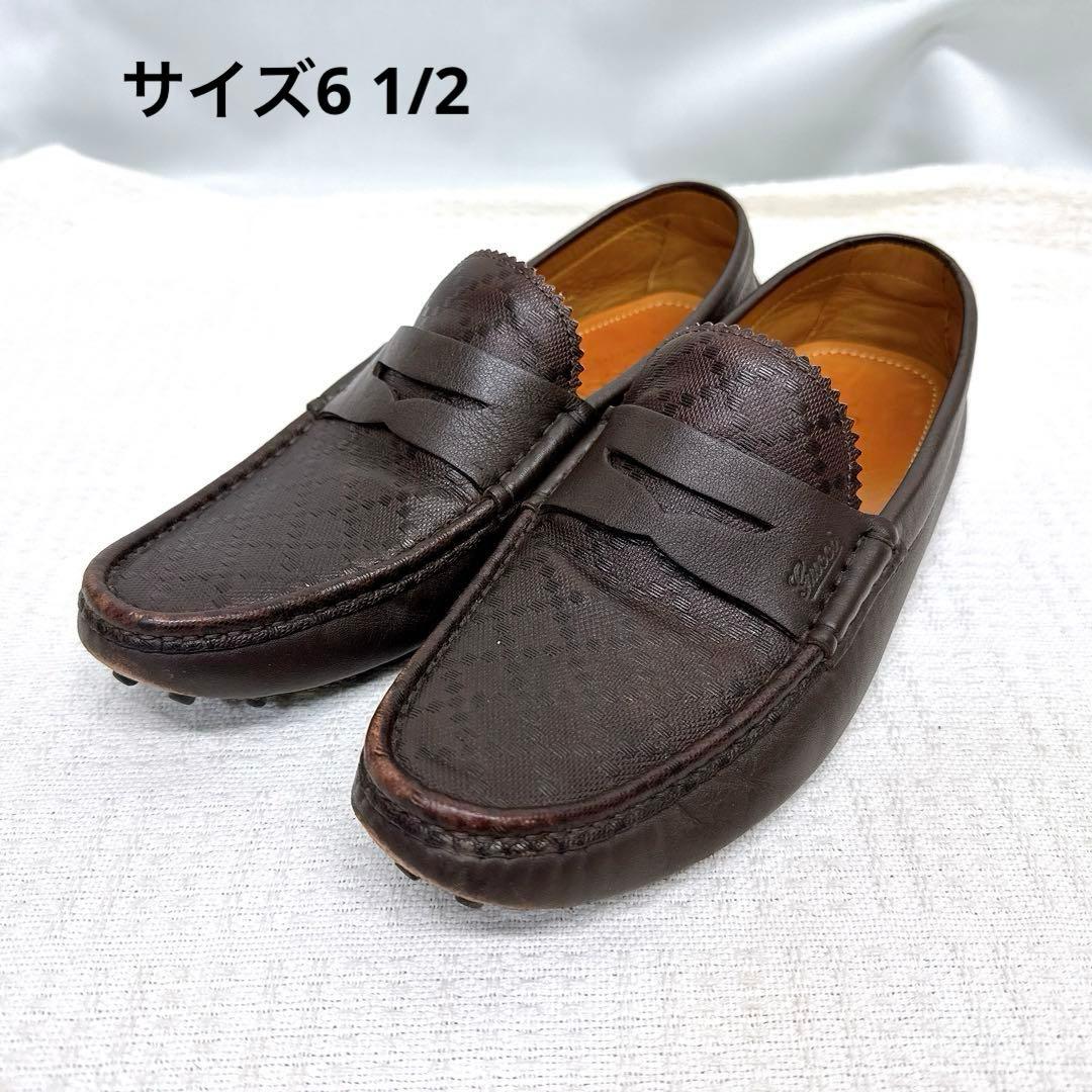 GUCCI グッチ ローファー メンズ ブラウン