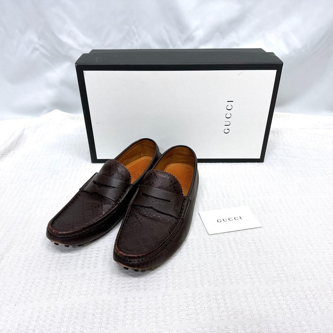 GUCCI グッチ ローファー メンズ ブラウン