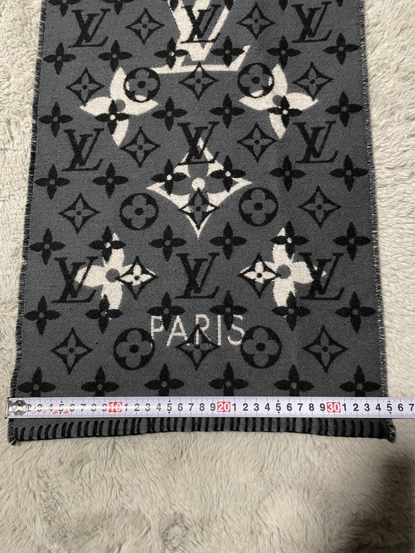 LOUIS VUITTON モノグラム マフラー シルク　M76377