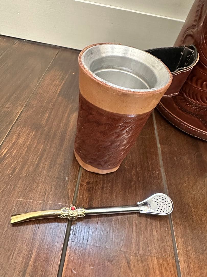 マテ茶ポット　コップ　ストロー