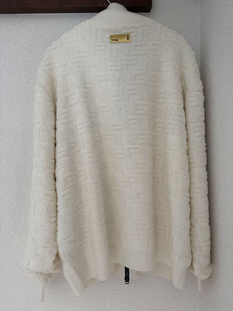 PING ジャケット LL ホワイト　ゴールドライン