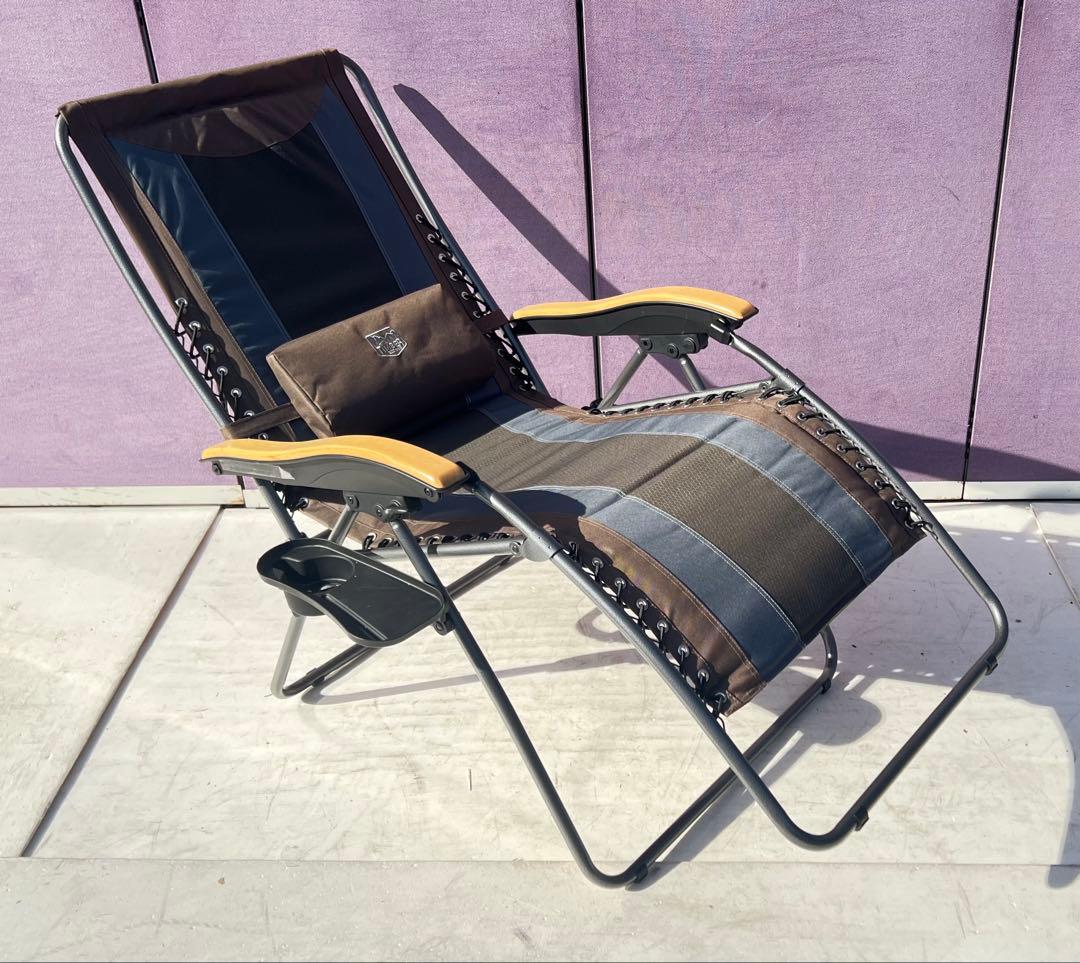 TIMBER RIDGE 折りたたみリクライニングチェア、リクライニング機能付き