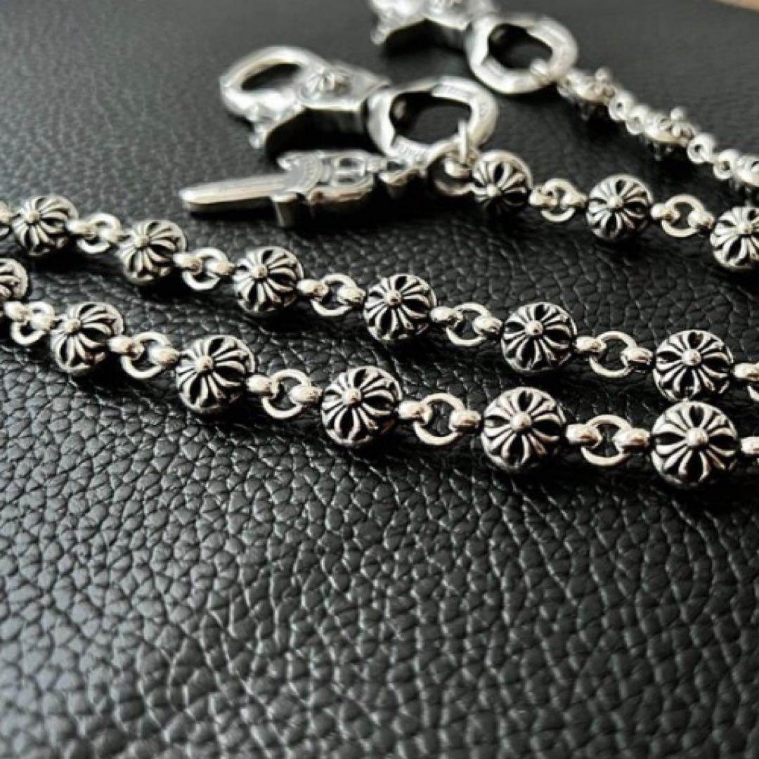 ウォレットチェーン シルバー クロスボールチェーン ダガーdagger S925