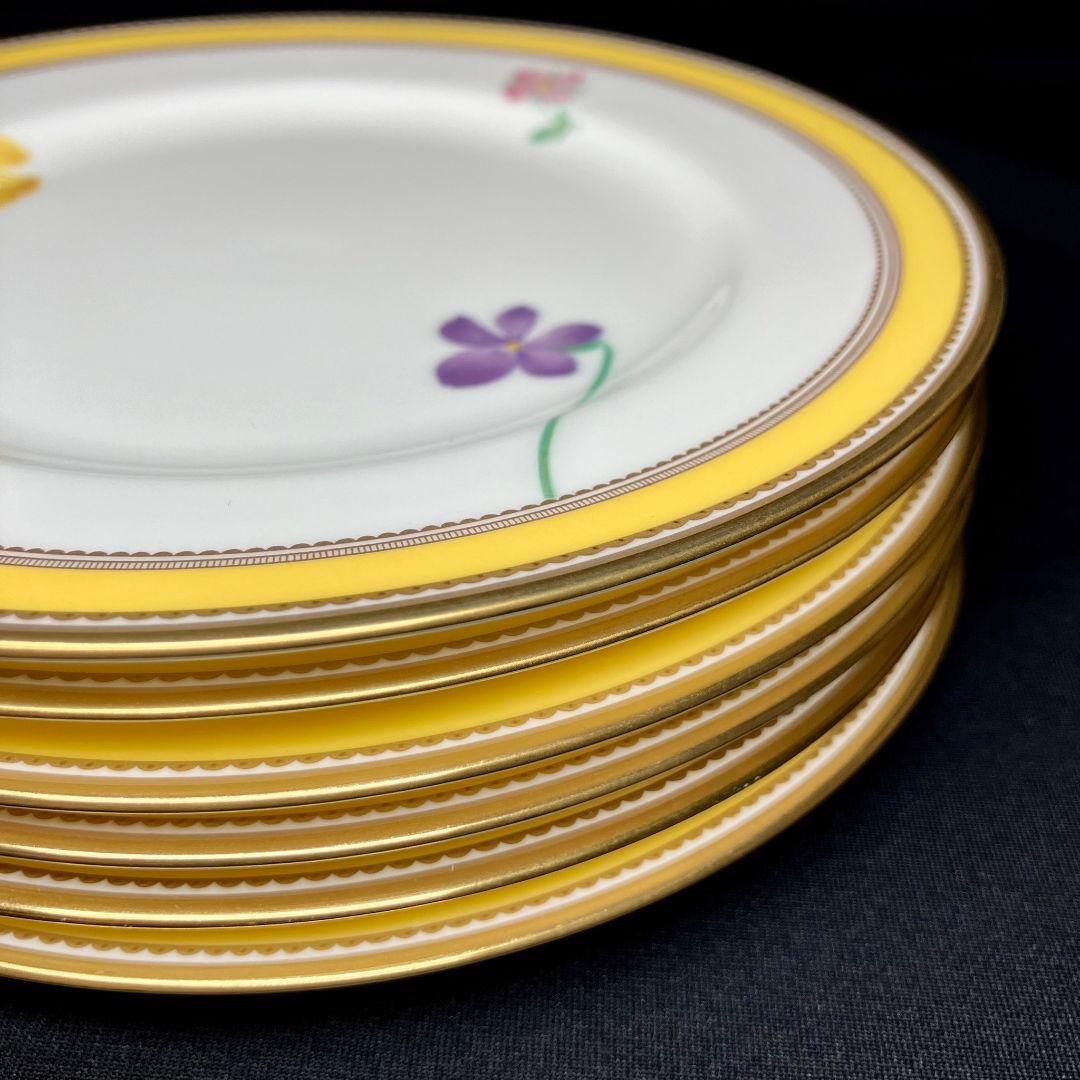 ノリタケ ヴィヴィッドソロ 銘々皿 プレート 中皿 6客