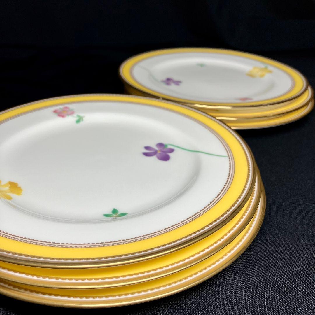 ノリタケ ヴィヴィッドソロ 銘々皿 プレート 中皿 6客