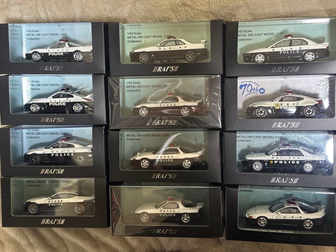 RAI'S スポーツカー パトカー 1/43 12台セット