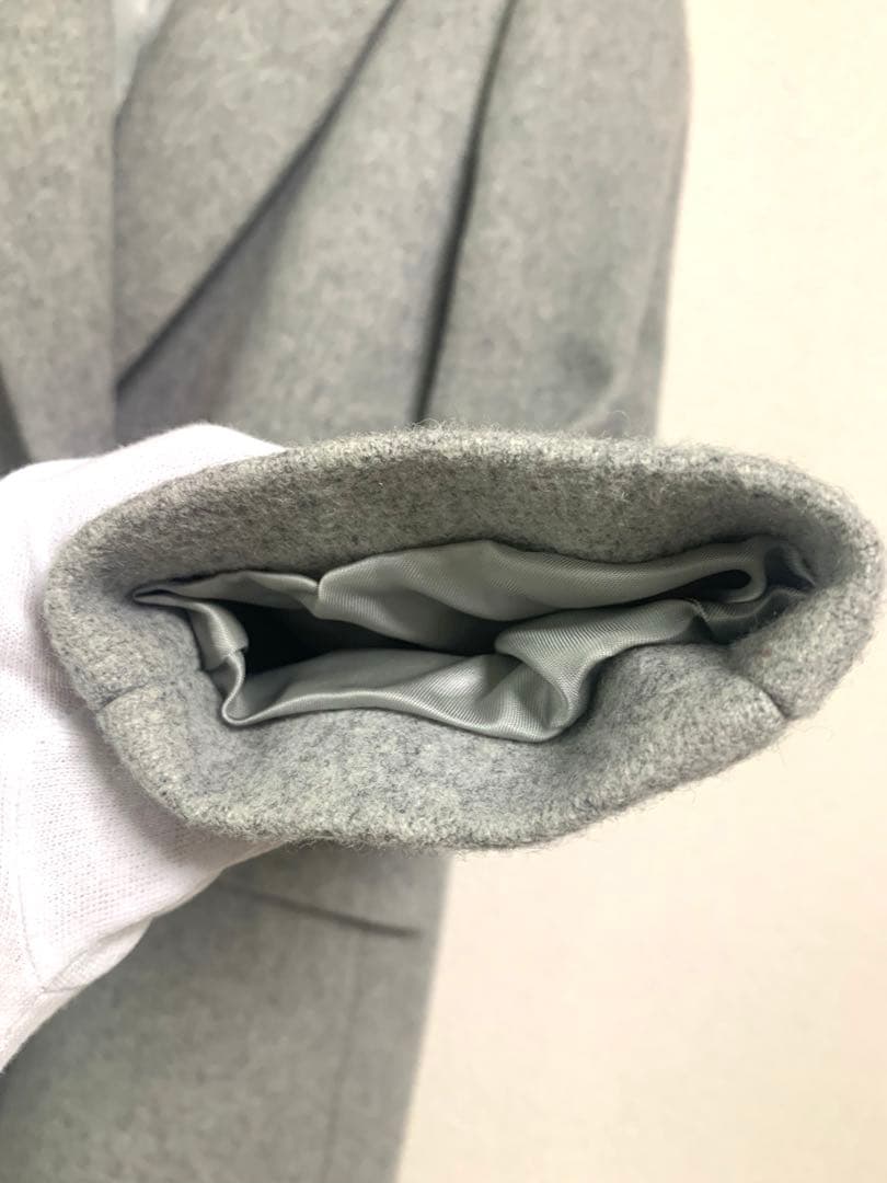 UNITED TOKYO ウールカシミヤ混チェスターコート　グレー