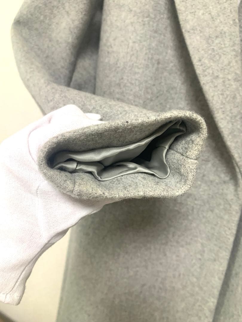 UNITED TOKYO ウールカシミヤ混チェスターコート　グレー