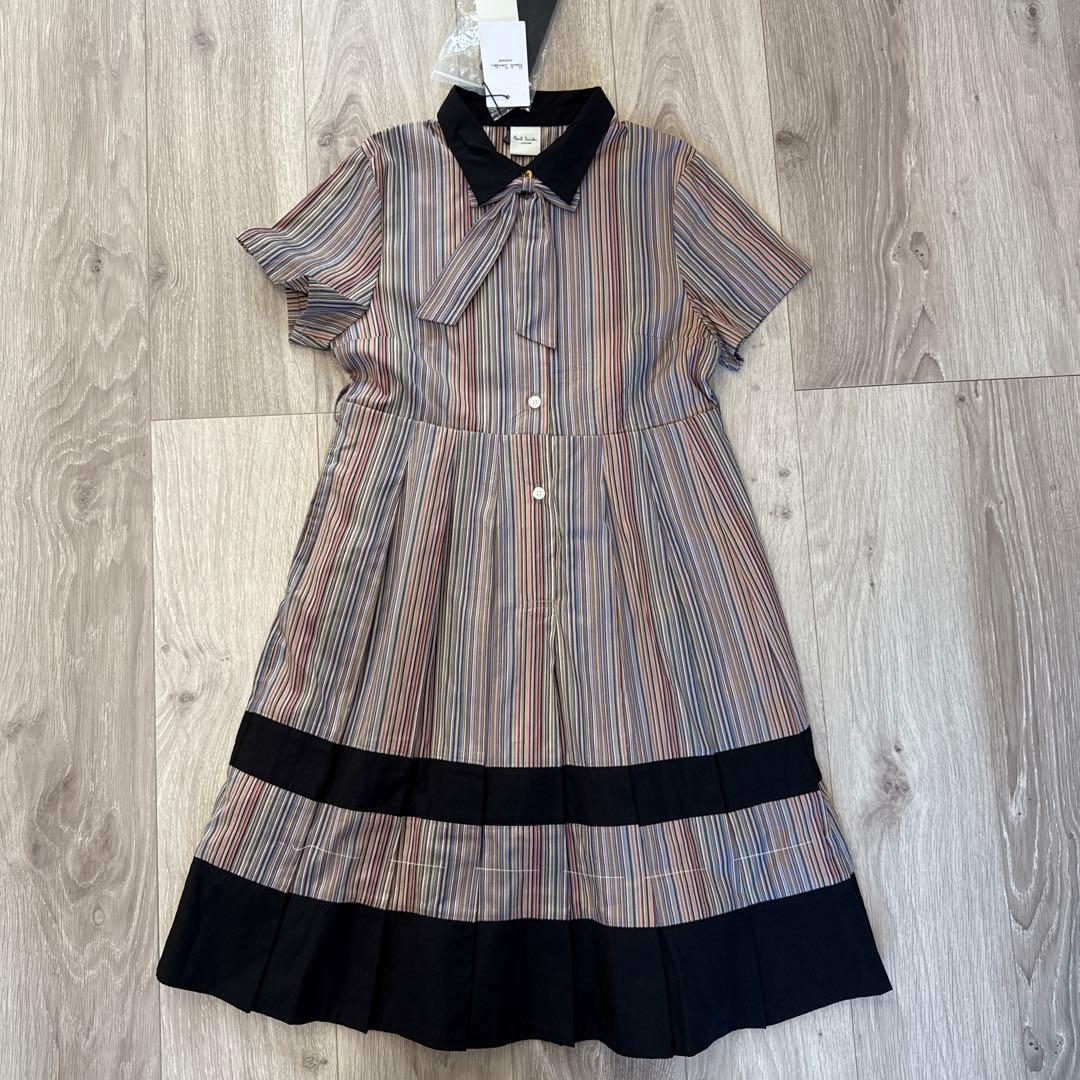 Paul Smith JUNIOR シグネチャーストライプ半袖ワンピース