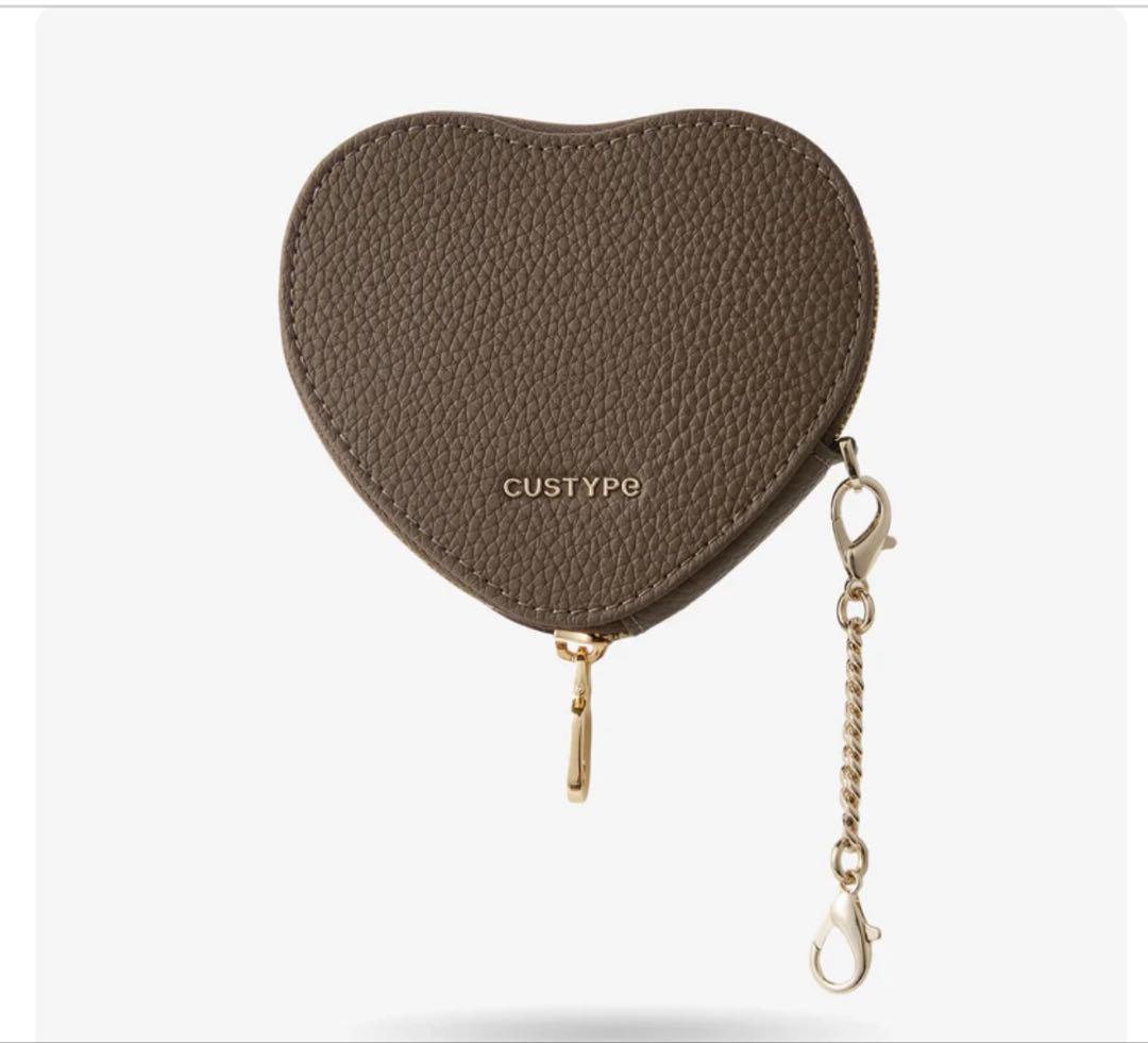 ほぼ未使用CUSTYPE カスタイプ◆ハート型ポーチ付iPhone15対応ケース