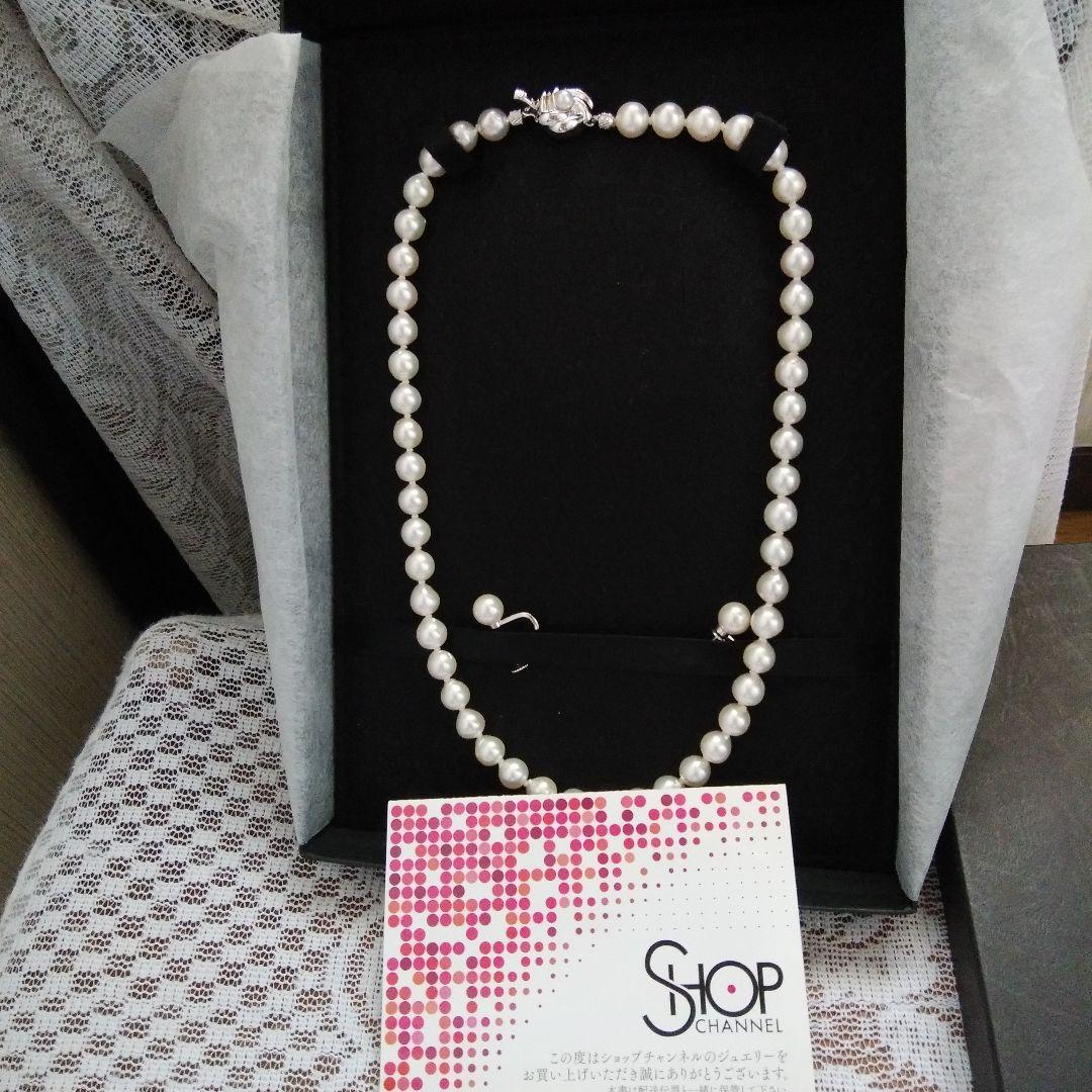 らら 伊勢志摩産7.5ー8mm高品質の本真珠ネックレスとイヤリングセッ