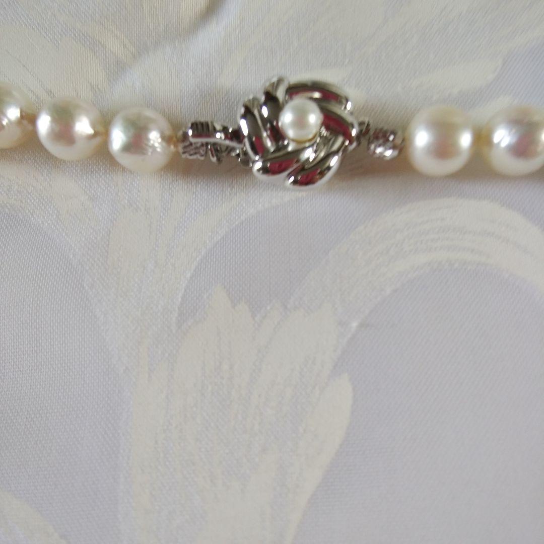 らら 伊勢志摩産7.5ー8mm高品質の本真珠ネックレスとイヤリングセッ