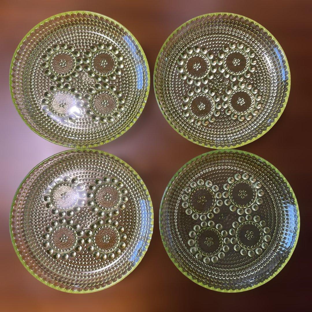 リーヒマエンラシ　グラッポニア　ウランガラス　プレート4枚
