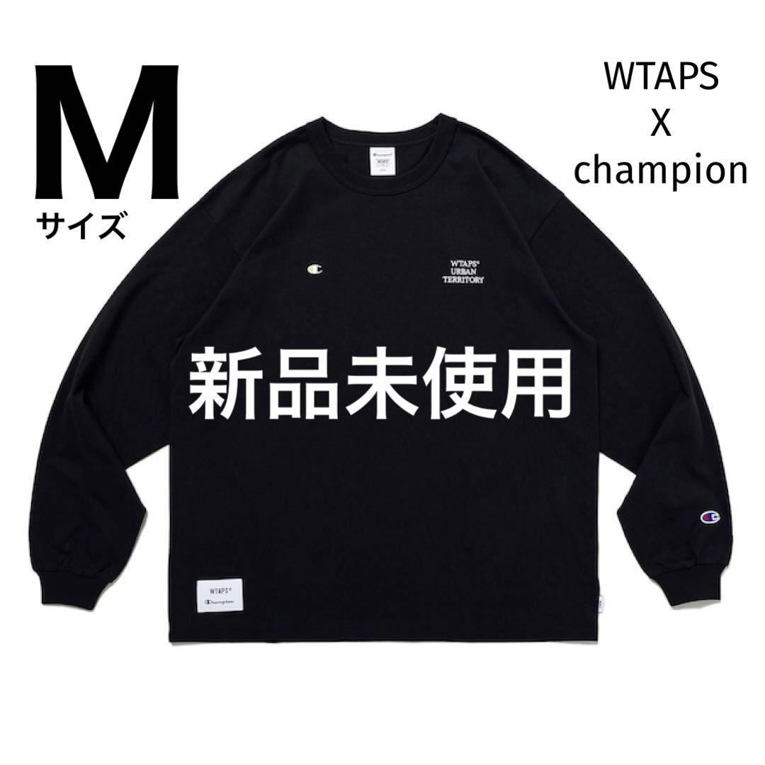 新品 WTAPS Champion ACADEMY 長袖Tシャツ 黒 Mサイズ