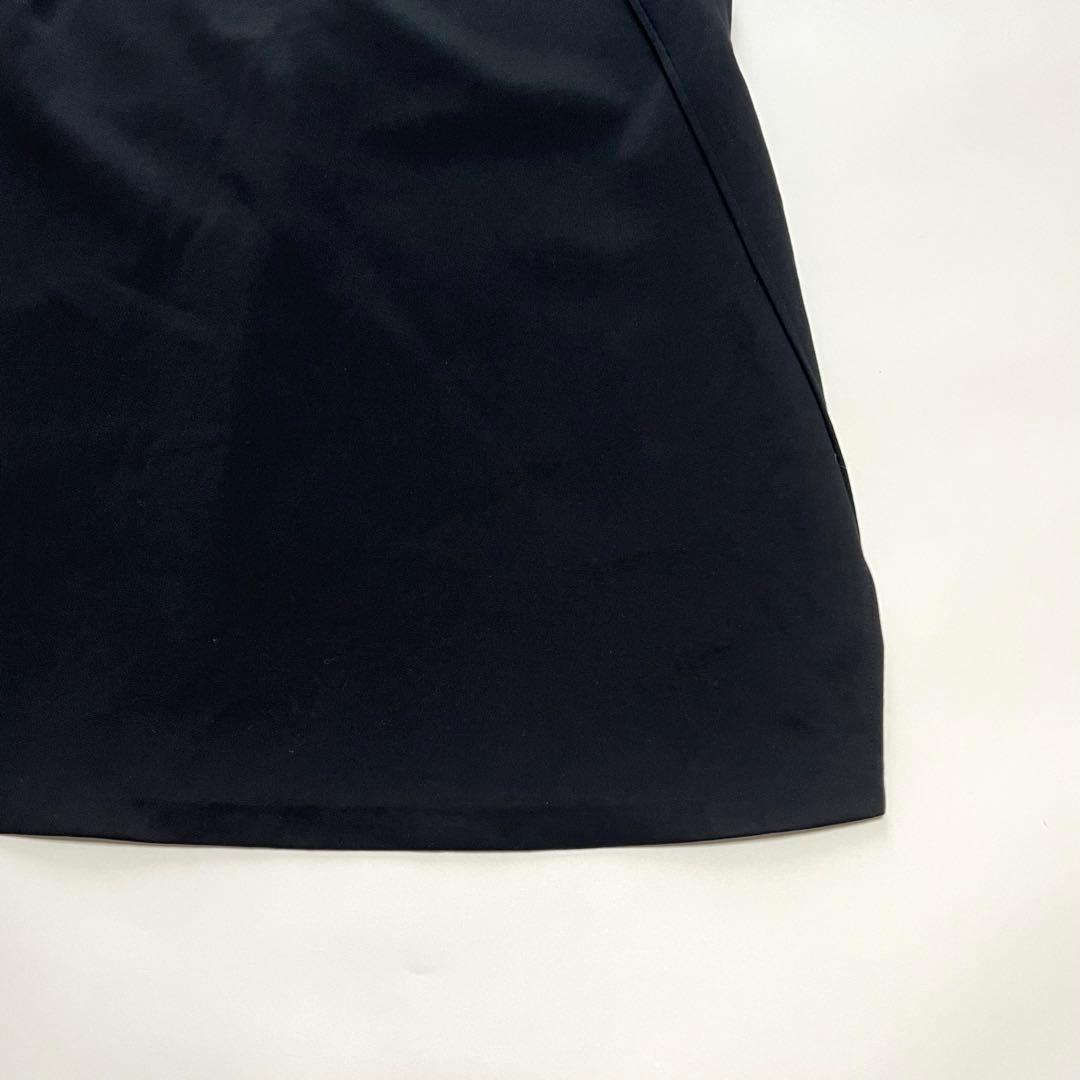 【タグ付き未使用品】アドーア　トリプルダンボールワンピース　スリット　黒　38