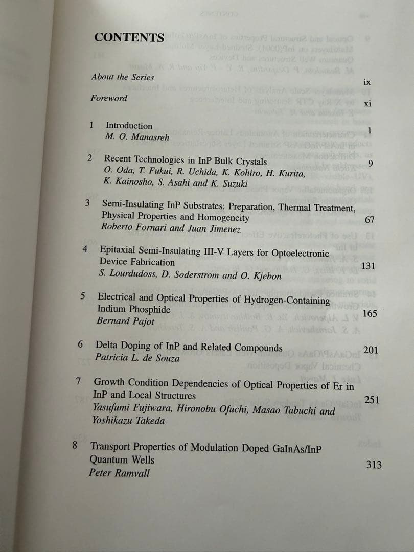 洋書 InP and related compounds Materials