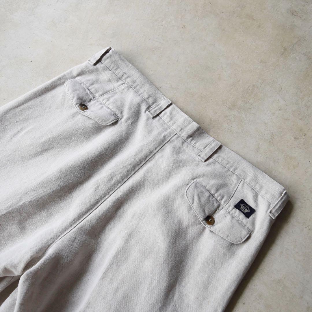 90sドッカーズ リネン ツータックスラックス W36L30 USAリーバイス