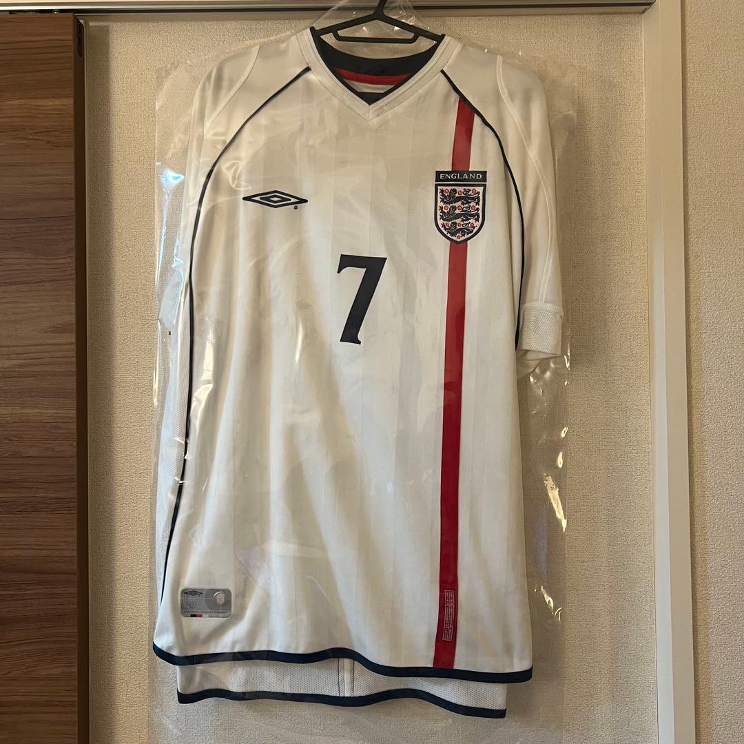 イングランド代表 BECKHAM 7 ホー　日韓ワールドカップ　ユニフォーム