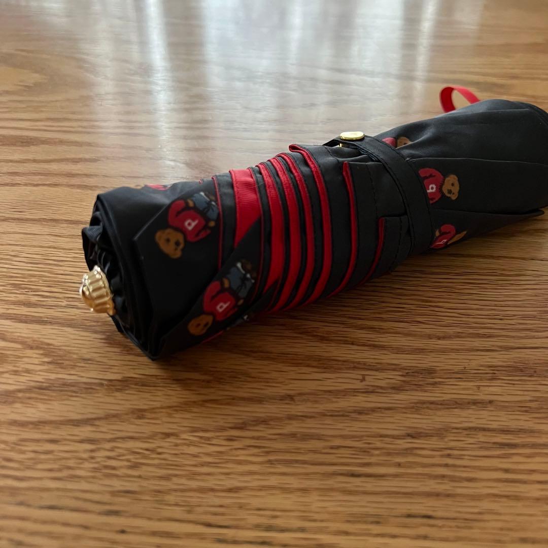 新品⭐︎ラルフローレン 折り畳み傘 ベア 傘 雨傘 総柄