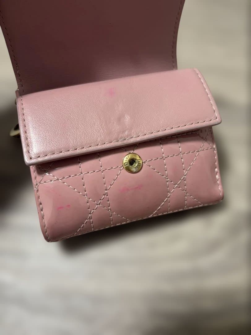Lady Dior ロータスウォレット 三つ折財布