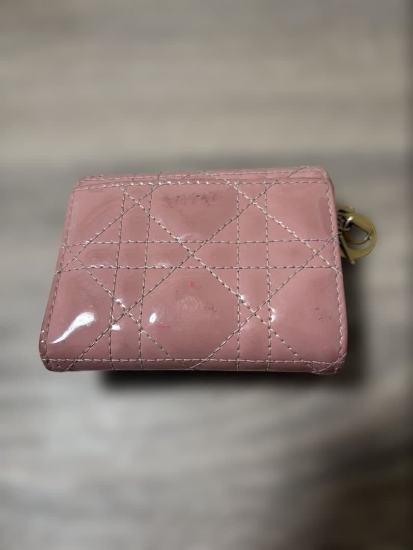 Lady Dior ロータスウォレット 三つ折財布