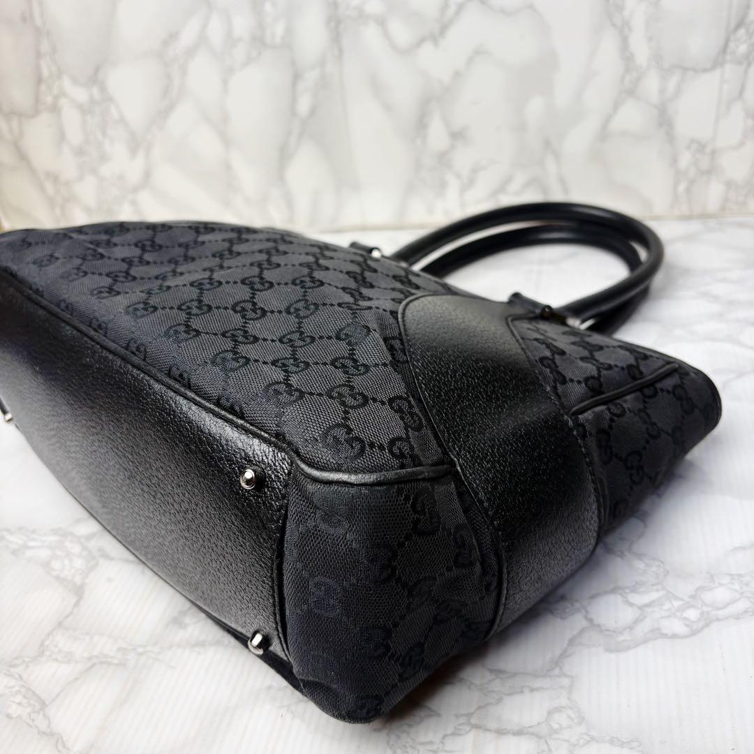 081 美品 GUCCI トートバッグ ハンドバッグ GGキャンバス yd6