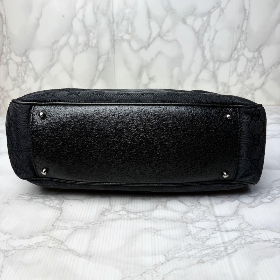 081 美品 GUCCI トートバッグ ハンドバッグ GGキャンバス yd6