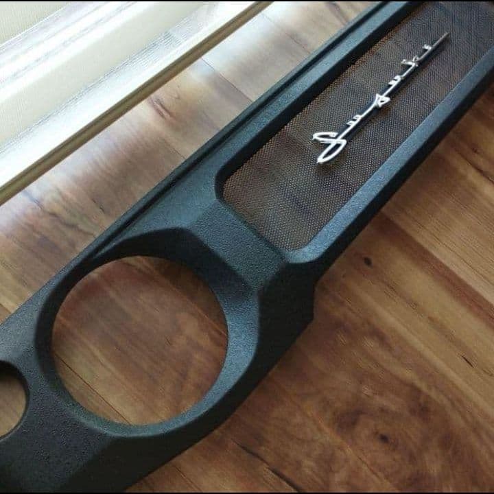 JB64JB74ジムニーシエラノマド　チッピンググリル+黒極小網筆記体エンブレム