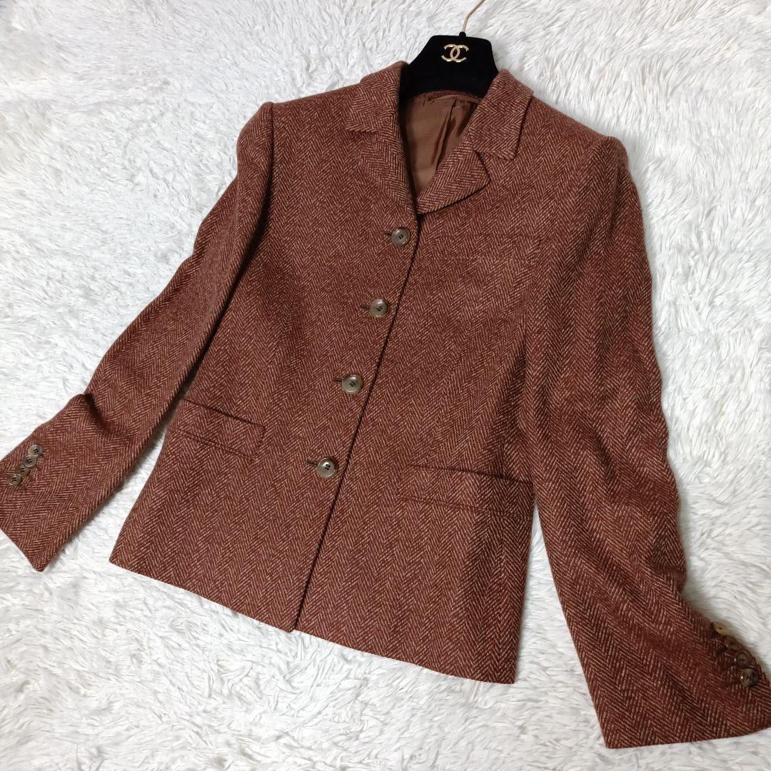 美品■Kiton カシミヤ100% テーラードジャケット ブラウン系 イタリア製