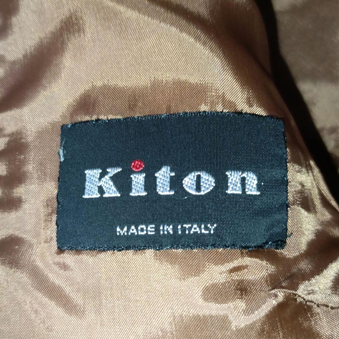 美品■Kiton カシミヤ100% テーラードジャケット ブラウン系 イタリア製