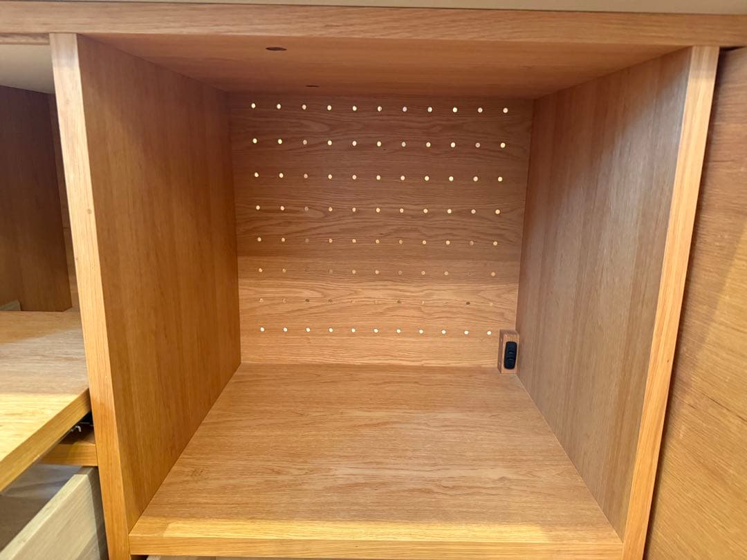 【展示品】※値下げ※オーダーメイド家具　木製キッチンカウンター ステンレス天板