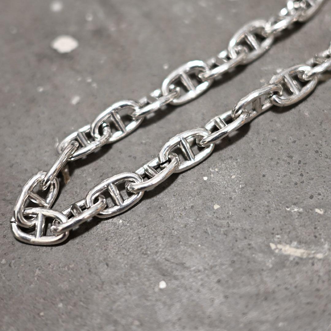 シルバーアンカーリンクウォレットチェーン トラッカー 財布