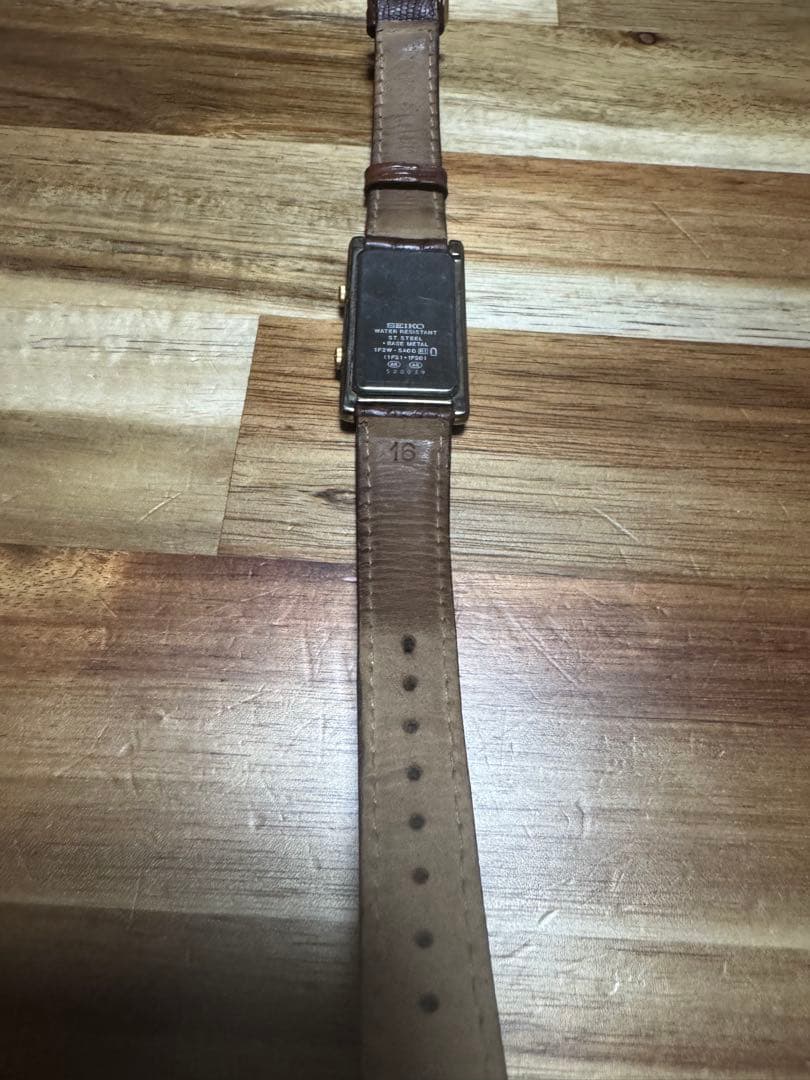 セイコー ルーセント クォーツ 1F2W-5A00 デュアルタイム ウォッチ