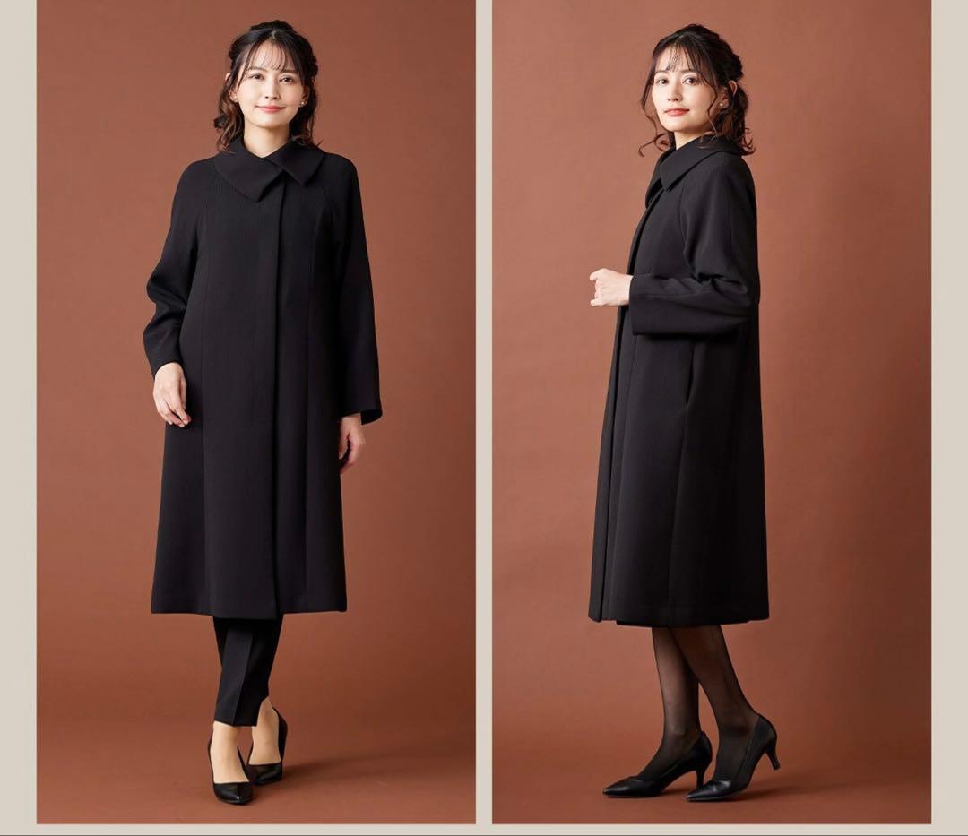 新品＊LL ブラックフォーマル＊洗えるコート＊ライナー付き　喪服　卒園卒業