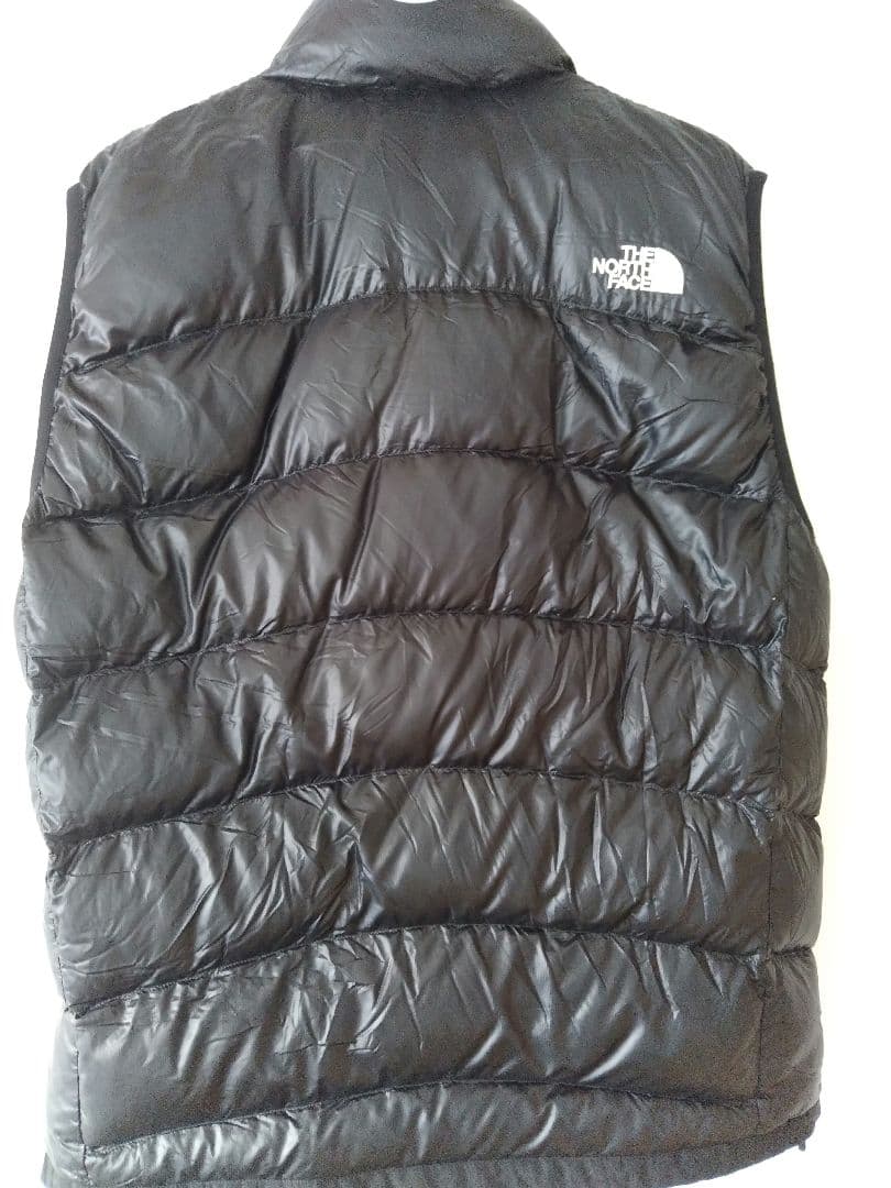 美品　THE NORTH FACE ブラック ダウンベスト XL