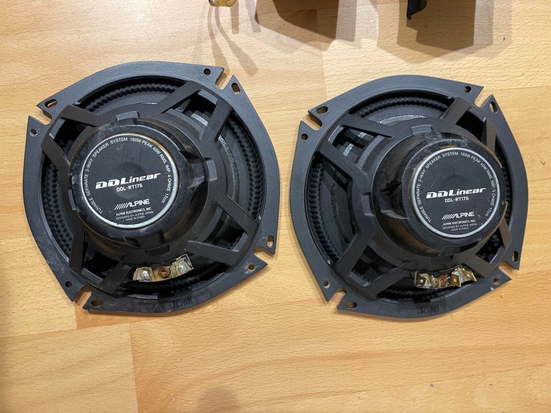 アルパイン スピーカー17cm DDL-RT17S ACR50Wに装着しました