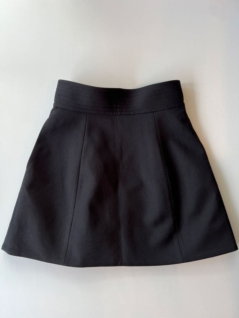 スカート CLANE /WIDE BELT CONSTRUCTIVE MINI SKIRT