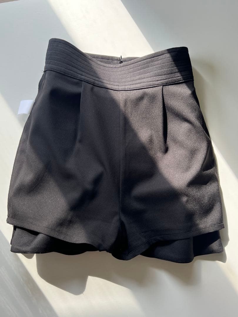 スカート CLANE /WIDE BELT CONSTRUCTIVE MINI SKIRT