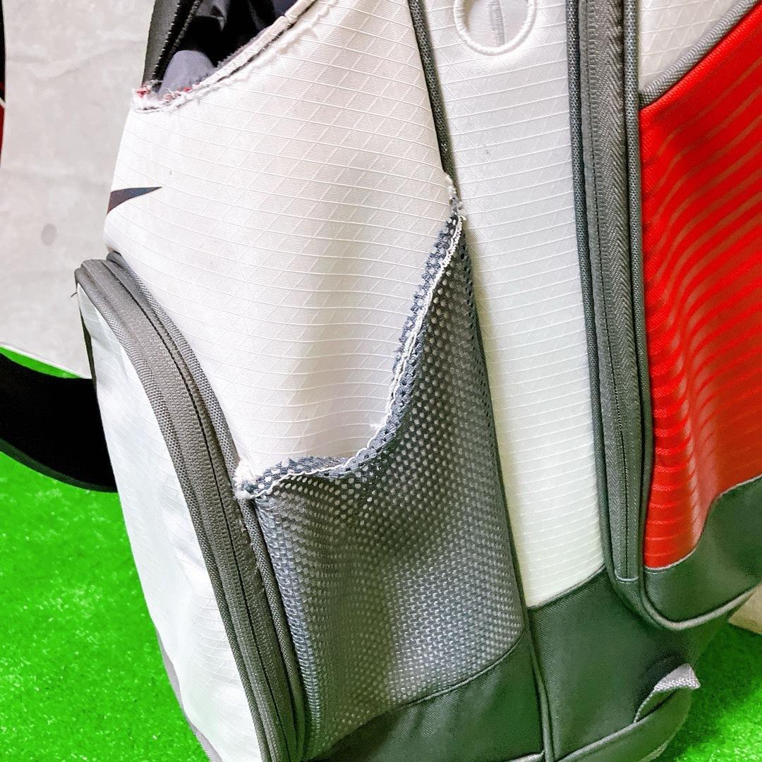 NIKE キャディバッグ BG0374 レッド 9型 14分割 カート式 希少