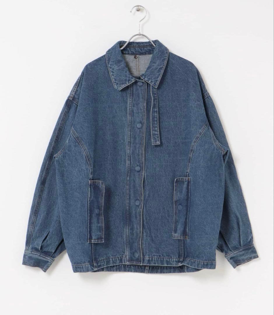 KBF 2WAY デニムブルゾン 【ライトブルー】