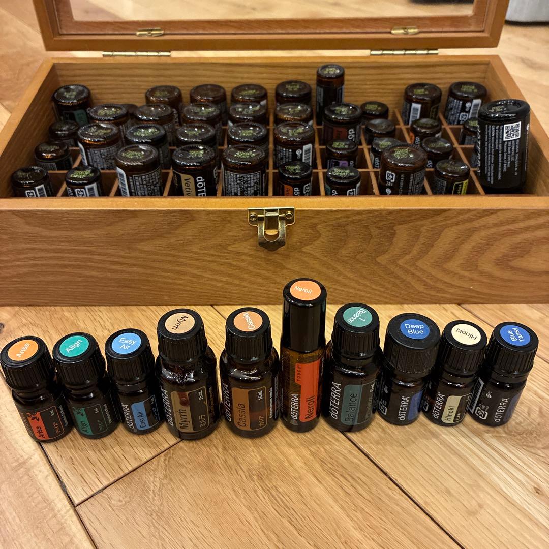 dōTERRA エッセンシャルオイル50本+収納ボックス 50本用