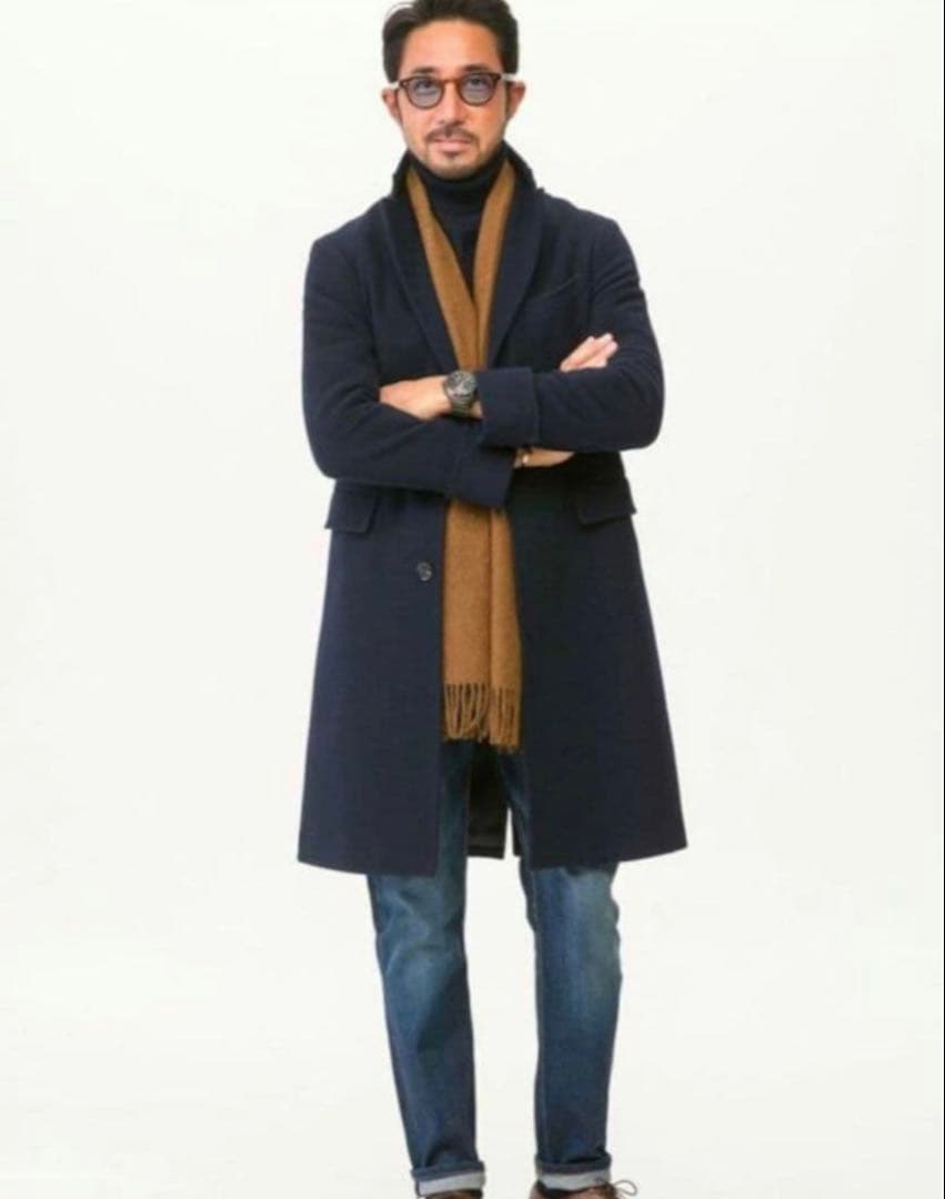 ユニバーサルランゲージ×FORZA STYLE 別注 干場 超絶コート ネイビー