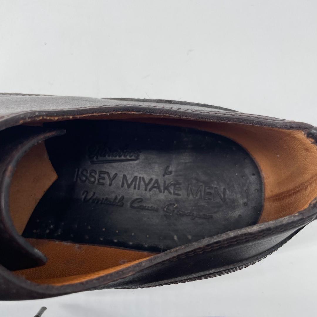 16470✨イッセイミヤケメン×パラブーツ 7 本革 レザー ドレスシューズ