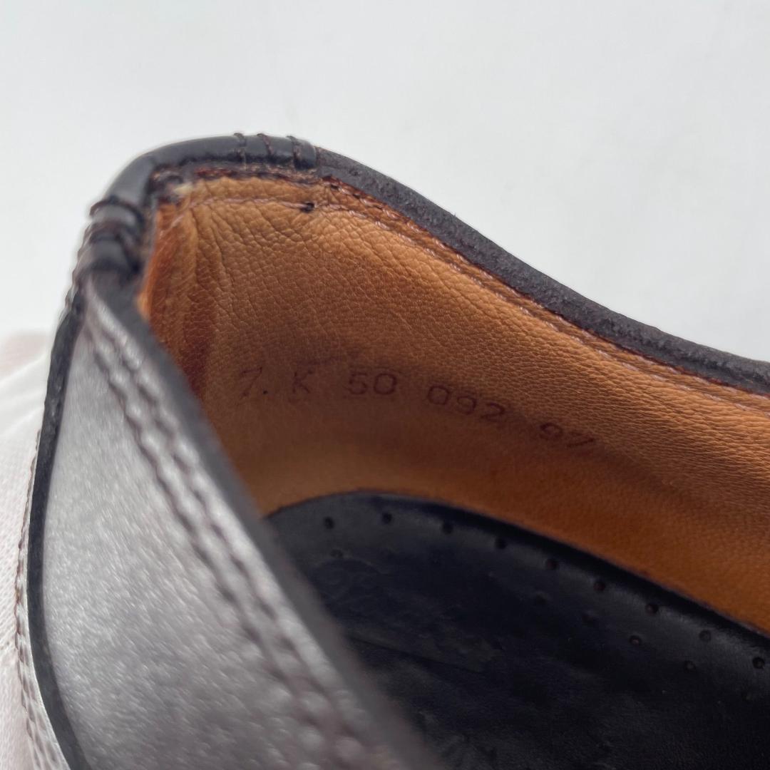 16470✨イッセイミヤケメン×パラブーツ 7 本革 レザー ドレスシューズ
