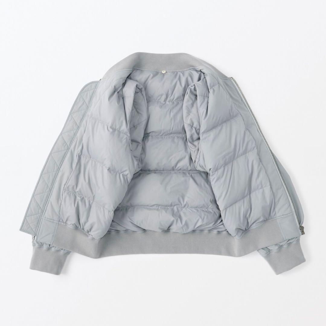 MUJI Labo ＭＡ－１ダウンブルゾン Ｍ ライトグレー