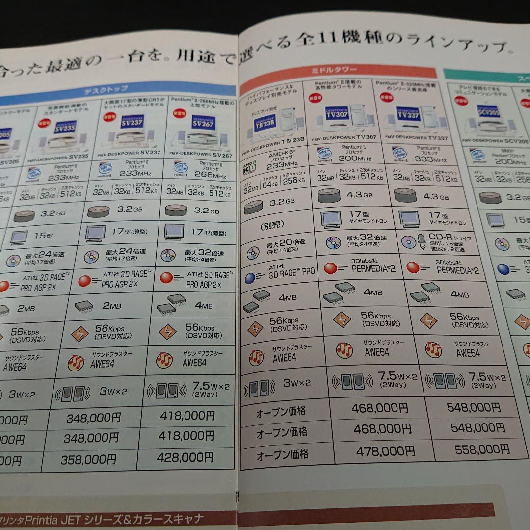 高倉健 カタログ ＦＭＶデスクパワー 1998年