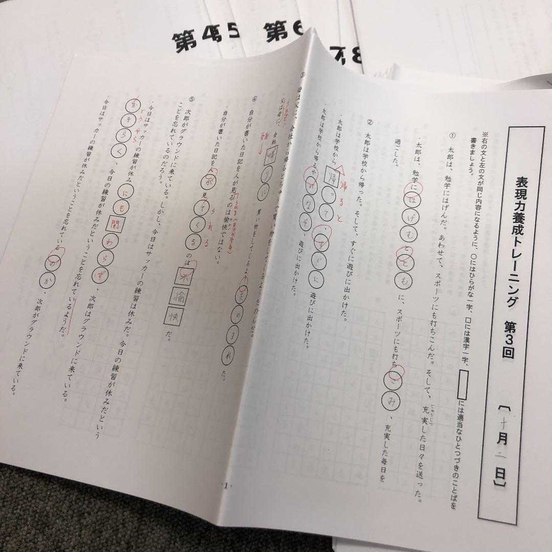 早稲田アカデミー　６年　公立中高一貫コース　土曜特講表現力養成講座　全１５回