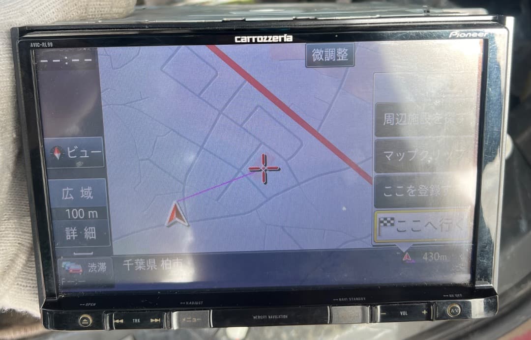 カロッツェリア carrozzeria AVIC-RＬ99 地図2015年