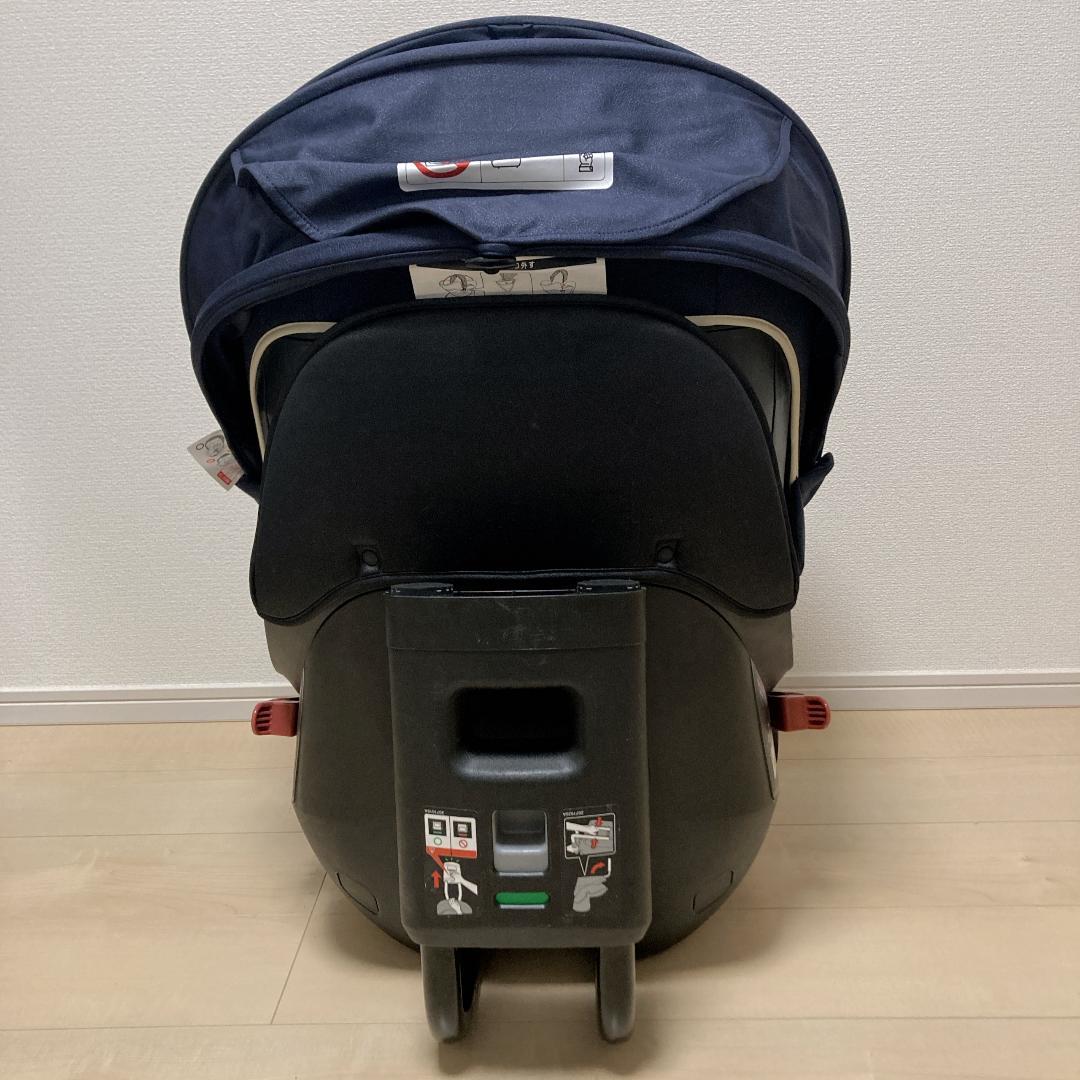 エールベベ クルット5s グランス 回転式チャイルドシート AB920 ネイビー